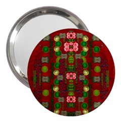 In Time For The Season Of Christmas An Jule 3  Handbag Mirrors by pepitasart