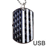 Architecture Building Pattern Dog Tag USB Flash (One Side) Front