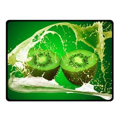 Kiwi Fruit Vitamins Healthy Cut Fleece Blanket (small) by Amaryn4rt