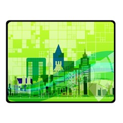 Architecture Skyline Fleece Blanket (small) by Wegoenart