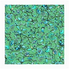 Green Flowers Medium Glasses Cloth by ZeeBee