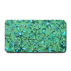 Green Flowers Medium Bar Mats by ZeeBee