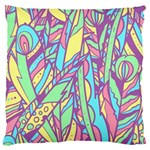 Feathers Pattern Large Cushion Case (One Side) Front