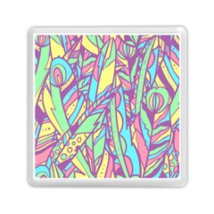 Feathers Pattern Memory Card Reader (square) by Sobalvarro