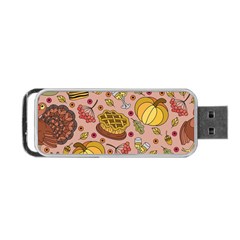 Thanksgiving Pattern Portable Usb Flash (one Side) by Sobalvarro