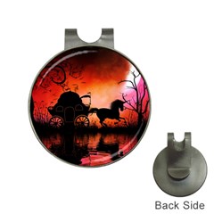 Drive In The Night By Carriage Hat Clips With Golf Markers by FantasyWorld7