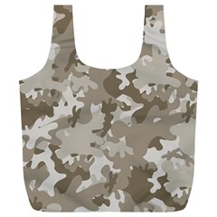 Tan Army Camouflage Full Print Recycle Bag (xl) by mccallacoulture