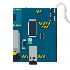 Amphisbaena Two Platform Dtn Node Vector File Drawstring Pouch (5xl) by Sapixe