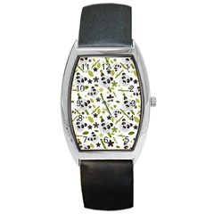 Panda Love Barrel Style Metal Watch by designsbymallika