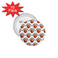 Orange Basketballs 1 75  Buttons (10 Pack) by mccallacoulturesports