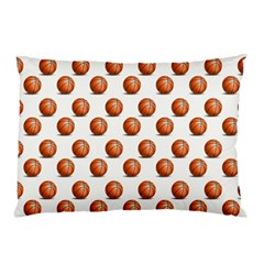 Orange Basketballs Pillow Case by mccallacoulturesports