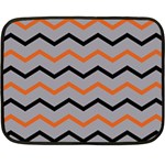 Basketball Thin Chevron Double Sided Fleece Blanket (Mini)  35 x27  Blanket Front