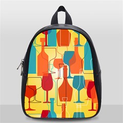 I Love Wine School Bag (small) by designsbymallika