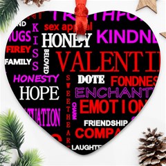 Love Friendship Friends Heart Ornament (heart) by HermanTelo