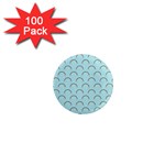 Pattern Arc en ciel/Nuages 1  Mini Magnets (100 pack)  Front