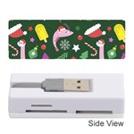 Colorful Funny Christmas Pattern Memory Card Reader (Stick) Front