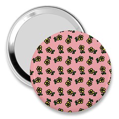 Daisy Pink 3  Handbag Mirrors by snowwhitegirl