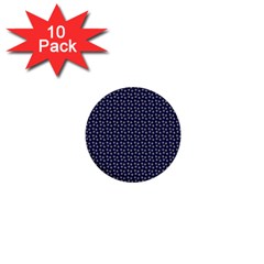 Grey Star Navy Blue 1  Mini Buttons (10 Pack)  by snowwhitegirl