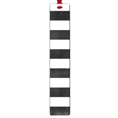 Black And White Large Stripes Goth Mime French Style Large Book Marks by genx