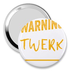 Twerking T-shirt Best Dancer Lovers & Twirken Twerken Gift | Booty Shake Dance Twerken Present | Twerkin Shirt Twerking Tee 3  Handbag Mirrors by reckmeck