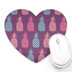 Pineapple Wallpaper Pattern 1462307008mhe Heart Mousepads by Sobalvarro