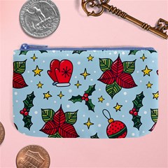 Colorful Funny Christmas Pattern Large Coin Purse by Vaneshart