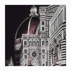 Santa Maria Del Fiore  Cathedral At Night, Florence Italy Medium Glasses Cloth by dflcprints