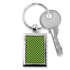 Df Green Domino Key Chain (rectangle) by deformigo