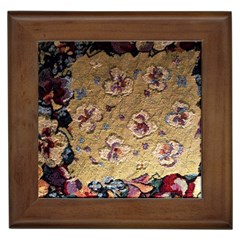 Old Embroidery 1 2 Framed Tile by bestdesignintheworld