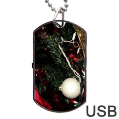 Christmas Tree  1 20 Dog Tag Usb Flash (one Side) by bestdesignintheworld