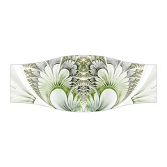 Fractal Delicate White Background Stretchable Headband by HermanTelo