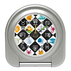 Zodiac Astrology Horoscope Travel Alarm Clock by HermanTelo