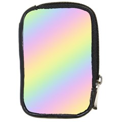 Pastel Goth Rainbow  Compact Camera Leather Case by thethiiird