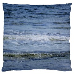 Typical Ocean Day Large Flano Cushion Case (two Sides) by TheLazyPineapple