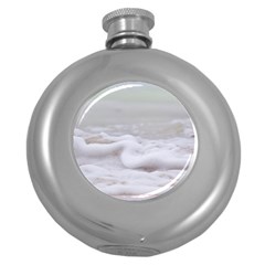 Ocean Seafoam Round Hip Flask (5 Oz) by TheLazyPineapple