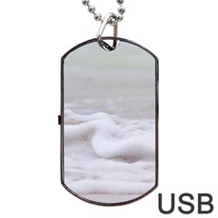 Ocean Seafoam Dog Tag Usb Flash (one Side) by TheLazyPineapple