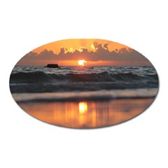 Ocean Sunrise Oval Magnet by TheLazyPineapple