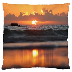 Ocean Sunrise Standard Flano Cushion Case (one Side) by TheLazyPineapple