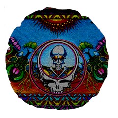 Grateful Dead Wallpapers Large 18  Premium Round Cushions by Sapixe