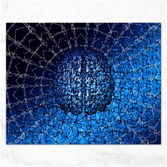 Brain Web Network Spiral Think Rectangular Jigsaw Puzzl by Vaneshart