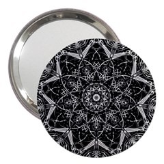 Black And White Pattern 3  Handbag Mirrors by Sobalvarro