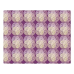 Doily Only Pattern Purple Double Sided Flano Blanket (large)  by snowwhitegirl