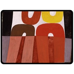 Sophie Taeuber Arp, Composition À Motifs D arceaux Ou Composition Horizontale Verticale Double Sided Fleece Blanket (large)  by Sobalvarro