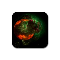 Space Cosmos Galaxy Universe Sky Rubber Square Coaster (4 Pack)  by Wegoenart