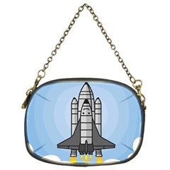 Rocket Shuttle Spaceship Science Chain Purse (one Side) by Wegoenart