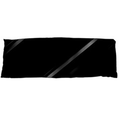 Minimalist Black Linear Abstract Print Body Pillow Case (dakimakura) by dflcprintsclothing