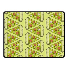 Pizza Fast Food Pattern Seamles Design Background Fleece Blanket (small) by Vaneshart