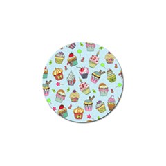 Cupcake Doodle Pattern Golf Ball Marker (10 Pack) by Sobalvarro