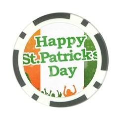 Happy St Patricks Day Design Poker Chip Card Guard by dflcprintsclothing