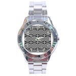 Optical Illusion Stainless Steel Analogue Watch Front